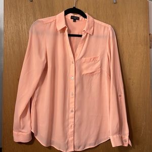 The Limited Coral Pink long sleeve button up